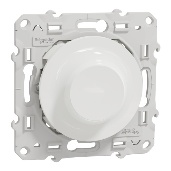 Variateur Rotatif LED Blanc 2 Fils Connecté Zigbee Wiser Odace Schneider