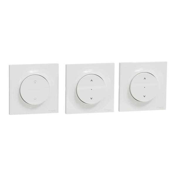 Wiser odace - kit commande sans fils et 2 volets roualnts zigbee 3.0 enccastré