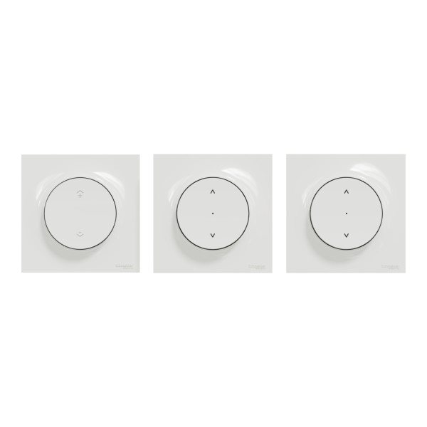 Wiser odace - kit commande sans fils et 2 volets roualnts zigbee 3.0 enccastré