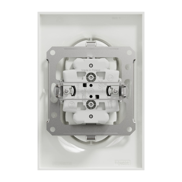 Prise de courant 2P+T aluminium Schneider Odace standard allemand ST YL