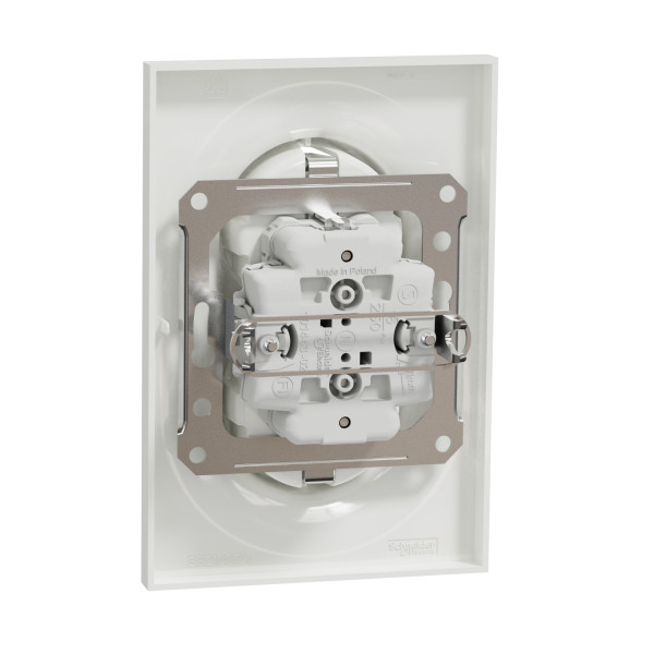 Prise de courant 2P+T aluminium Schneider Odace standard allemand ST YL