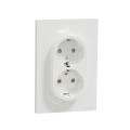 Prise de courant 2P+T aluminium Schneider Odace standard allemand ST YL