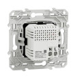 Prise USB double aluminium Schneider Odace chargeur 2,1A