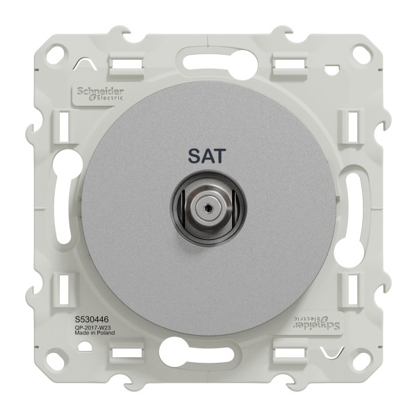 Schneider Odace prise SAT Alu, à vis