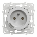 Wiser odace - prise 2p+t connectée - 16a  - zigbee - aluminium