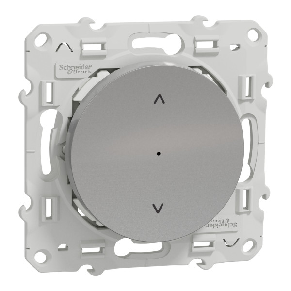 Interrupteur Volet-Roulant Aluminium 4 A Connecté Zigbee Wiser Odace Schneider