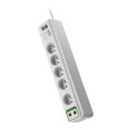 APC Essential Surge Arrest - Prise parasurtenseur pour 5 prises avec protection coaxiale, 230 V, France