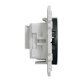 Schneider Odace Prise Tv/fm Anthracite, Pour Système En Série, Passage, à Vis