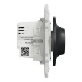 Variateur Rotatif LED Zigbee Anthracite Wiser Odace Schneider Electric - 2 Fils