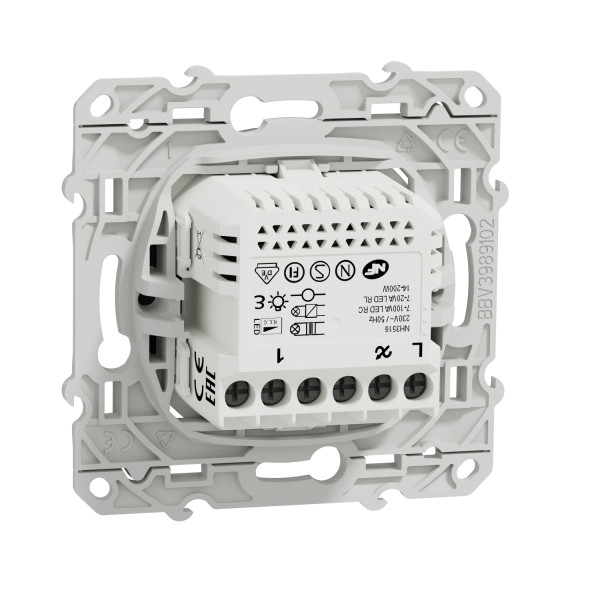 Interrupteur Volet Roulant Anthracite 4 A Connecté Zigbee Wiser Odace Schneider