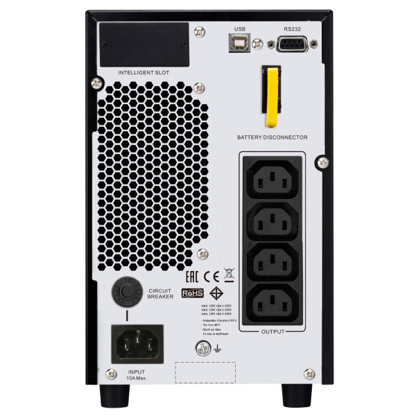 Easy ups 1ph srvs - onduleur on-line - 230v - 2kva - prises iec - tour