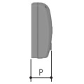 Emetteur rolling code 2 touches bi-fréquence (433,92mhz + 868,35mhz)