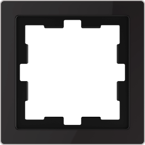 Cadre de finition verre noir Schneider Merten D-Life KNX pour écran multitouch pro