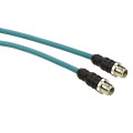 câble Ethernet - cordon droit - IP67 - M12/M12 - 3 m - CE/UL