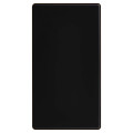 Façade Hikari noir soft touch double verticale 1 basculeur 1 PC (281-482)