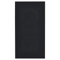 Façade désir noir soft touch double verticale prise de courant 2p+t ouverture pour chargeur double usb 