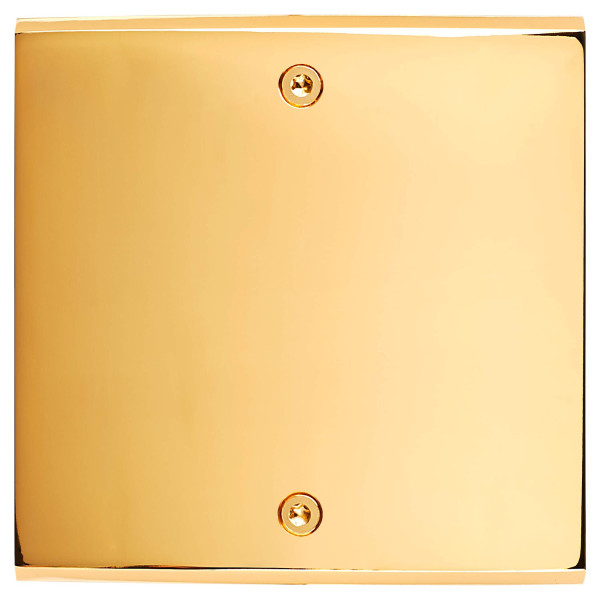 Façade confidence laiton or miroir simple knx 4 boutons +led +infra-rouge à vis - Modelec - 724421-L