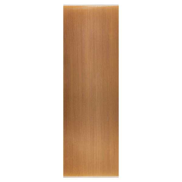 Façade confidence laiton vieux bronze étroite longue 1 bouton push+led magnétique - Modelec - 130417M-L