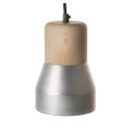 Steel Wood Lamp Bois alu Mat 130 centimetre de diametre (SPE240150)