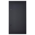Façade confidence laiton noir mat double verticale 1 bouton push+led 1 bouton push+led à vis - Modelec - 162408-L