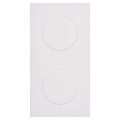 Façade désir blanc soft touch double verticale prise schuko 2p+t ouverture pour chargeur double usb 