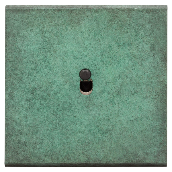 Façade fascination laiton jade etroite longue 1 basculeur + led à vis - Modelec - 105434
