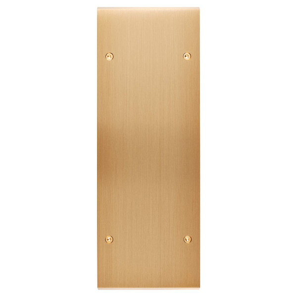 Façade confidence laiton satiné triple verticale 3guichet lumineux nuà vis