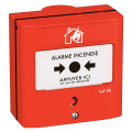 Dispositif Manuel d’Alarme DMA Rouge à Membrane Réarmable 1 Contact DM URA