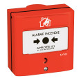 Dispositif Manuel d’Alarme DMA Rouge à Membrane Réarmable 1 Contact DM URA