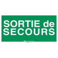 Etiquettes autocollantes pour blocs et luminaires : sortie de secours - URA