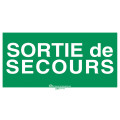 Etiquettes autocollantes pour blocs et luminaires : sortie de secours - URA