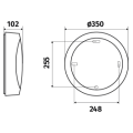 SEXTAN ROND AV E27 75WSSL HF BLC