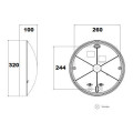 L'ebenoïd axiome t2 2xe27 10w led 2700k hf blanc