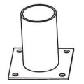 Streetlight support mural t 60mm gris foncé