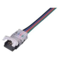 Connecteur câble ruban led ip20 12mm rgb+w+ww