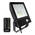 Led floodlight qt 20w 3000k noir pir