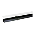 Profil slw15 noir 2m plexi mat accessoires incl.