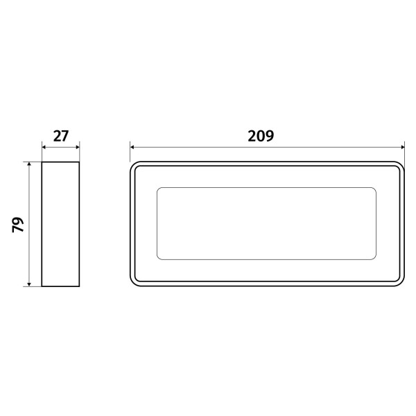 L'ebenoïd arche rectangle 