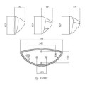 L'ebenoïd applique lips e27 10w led 2700k vis aci