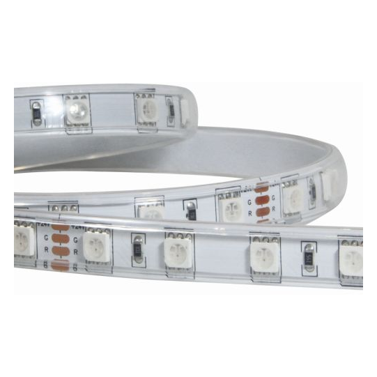 Ruban led 60led/m smd5050 24v ip67 rgb 5m