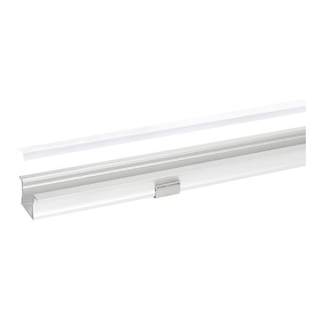 Profil rsl15 blanc 2m plexi mat accessoires inclus