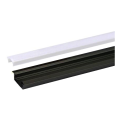 Profil rsl7 noir 2m plexi mat accessoires inclus