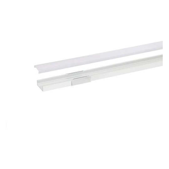 Profil sl7 blanc 2m plexi mat accessoires inclus