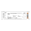 Alimentation+pwm 24vdc 200w triac/1-10v/dali/push