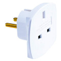 Adaptateur de Prise Ebenoid - Anglaise vers Française - 2P+T - 16A - Blanc