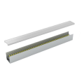 Profil pl3030 alu 2m plexi mat embouts inclus