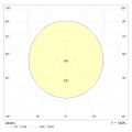 Hublot led h350 2000lm 3000k hyperfréquence antivandale