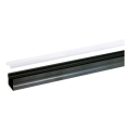 Profil sl15 noir 2m plexi mat accessoires inclus