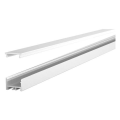 Profil sl flat 15x12 blanc 2m dif opale acc inclus