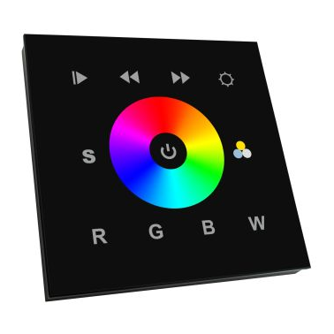 Panneau mural rgb(w) 12-24vdc dmx noir
